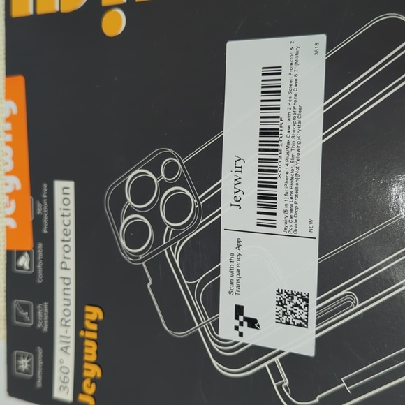 Jeywiry Phone Case iPhone 14 Pro Max 360° All Round Protection - Picture 2 of 3